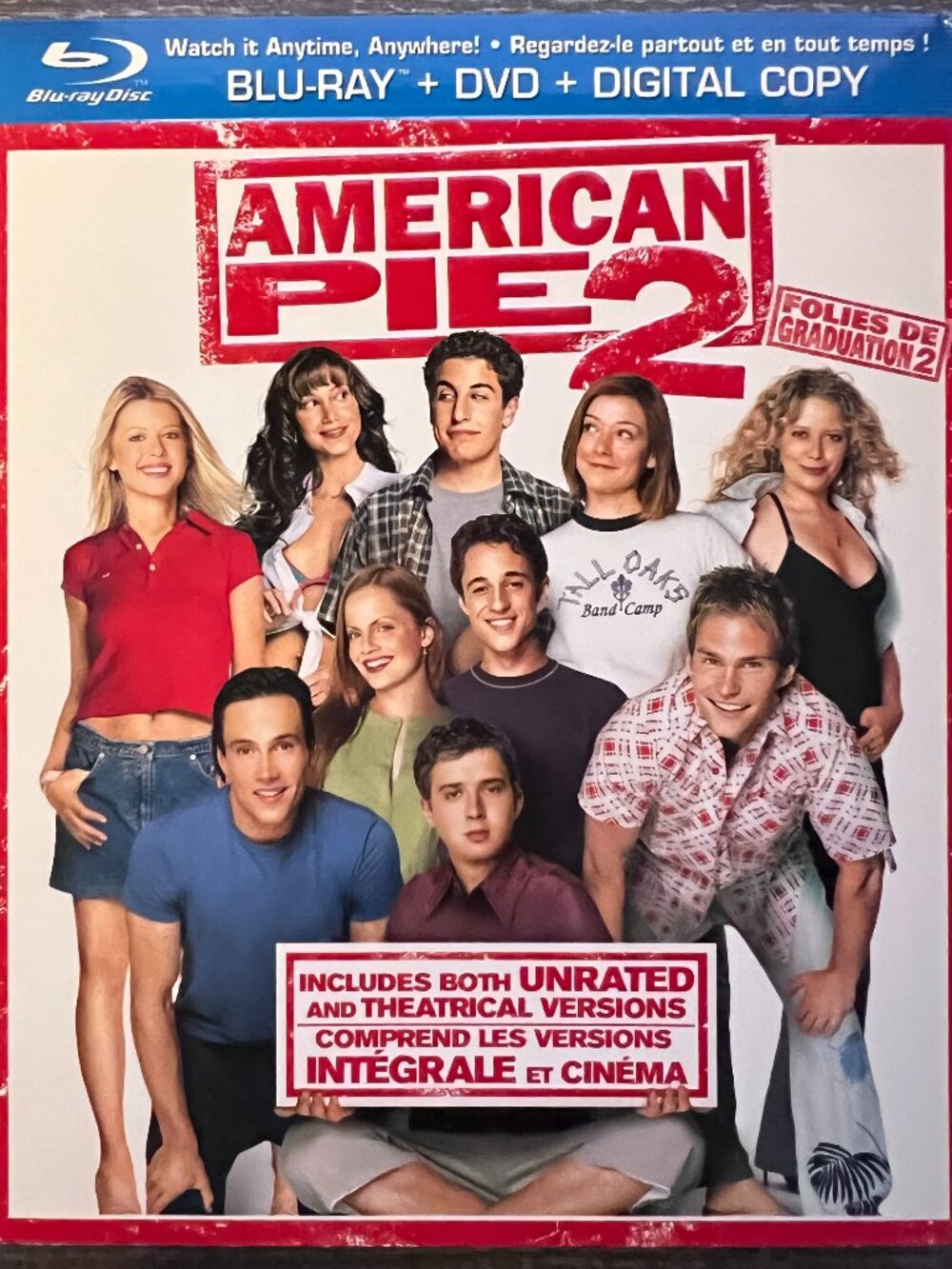 AMERICAN PIE 2 (2001) - Unrated & Theatrical Versions - Blu-ray & DVD